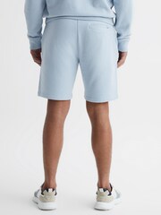 Reiss Ice Blue Henry Garment Dye Jersey Shorts - Image 5 of 5