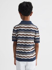 Reiss Multi Whiteley Junior Cuban Collar Printed Shirt - Image 5 of 6