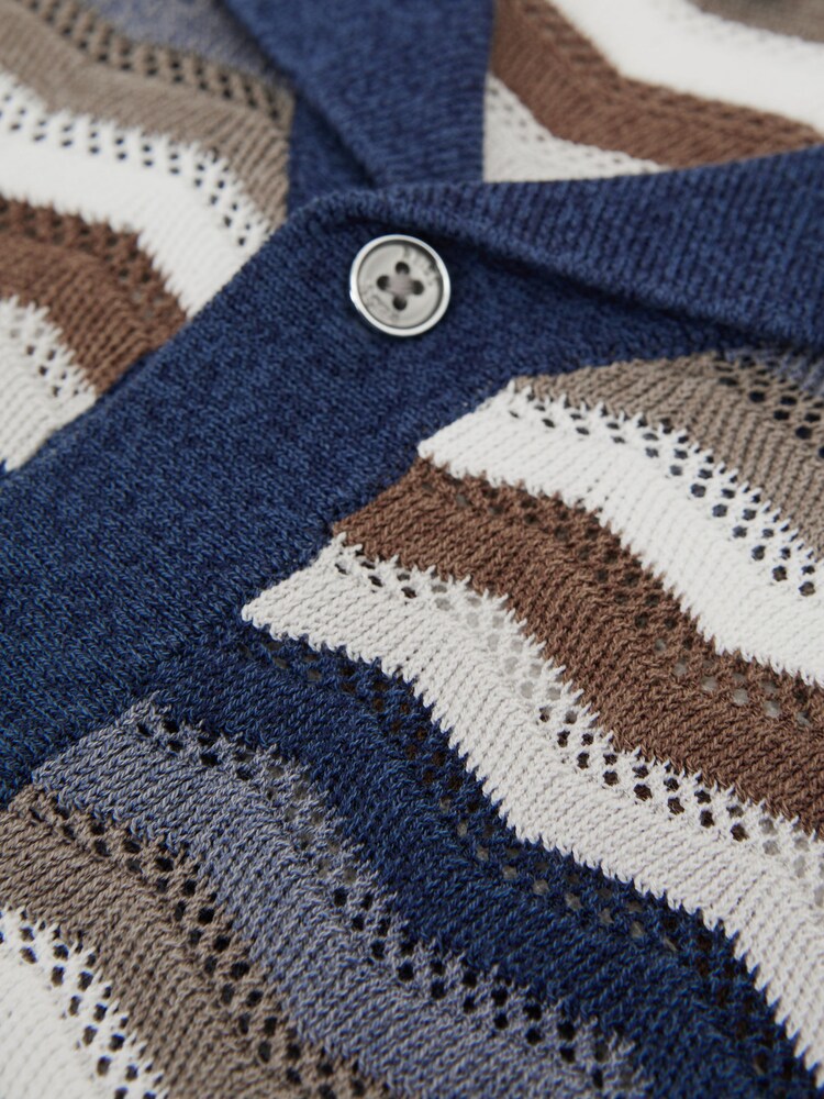 Reiss Multi Whiteley Junior Cuban Collar Printed Shirt - Image 6 of 6