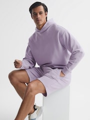 Reiss Lilac Kace Garment Dye Hoodie - Image 1 of 5