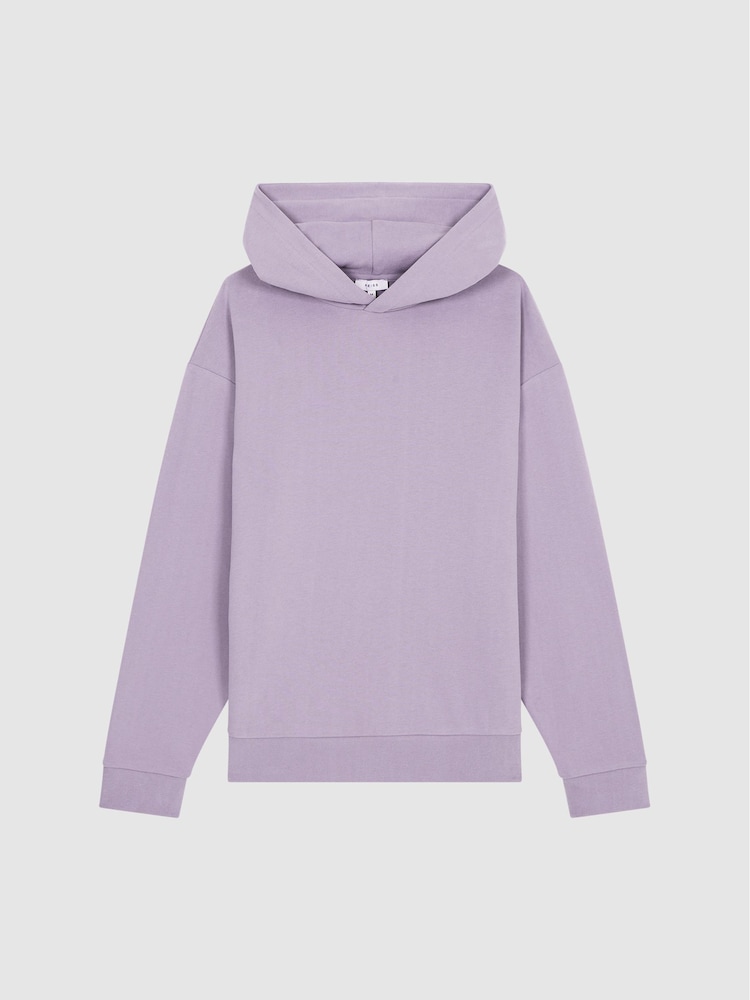 Reiss Lilac Kace Garment Dye Hoodie - Image 2 of 5