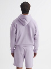 Reiss Lilac Kace Garment Dye Hoodie - Image 5 of 5