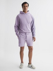 Reiss Lilac Henry Garment Dye Jersey Shorts - Image 3 of 5