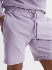 Reiss Lilac Henry Garment Dye Jersey Shorts - Image 4 of 5