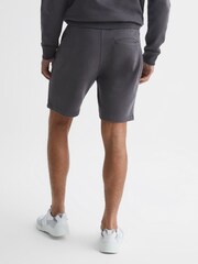 Reiss Washed Black Henry Garment Dye Jersey Shorts - Image 5 of 5