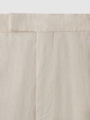Reiss Stone Kin Slim Fit Linen Trousers - Image 6 of 6