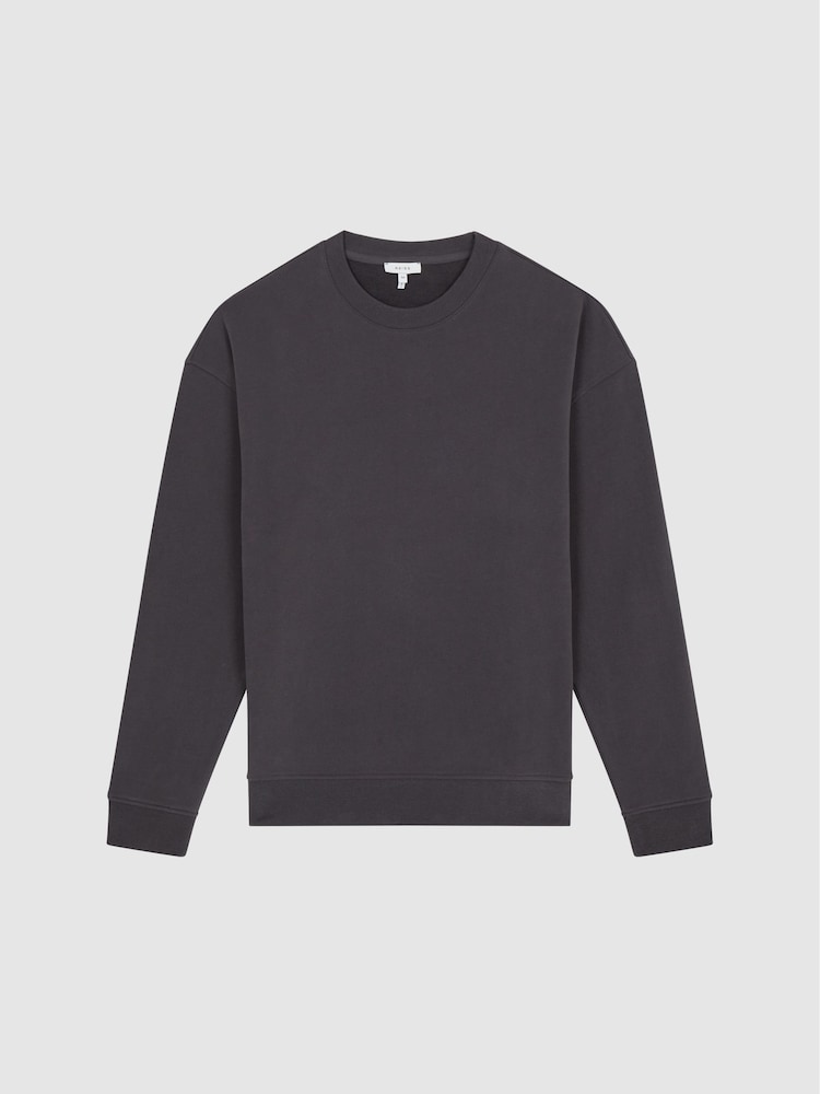 Noir lavé - Sweat Reiss Alistar oversize teint - Image 2 of 6