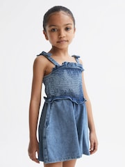 Mono corto de denim Hattie de Reiss - Imagen 3 de 8