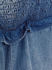 Mono corto de denim Hattie de Reiss - Imagen 8 de 8