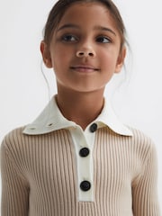 فستان منسوج ألوان متعارضة Malani من Reiss - Image 4 of 6