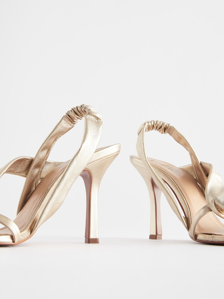 Złoty - Premium Leather Asymmetric Sandals - Image 7 of 9