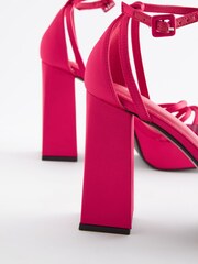 Pink Forever Comfort® Platform Closed Back Sandals - Image 6 of 9