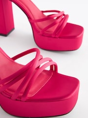 Pink Forever Comfort® Platform Closed Back Sandals - Image 8 of 9