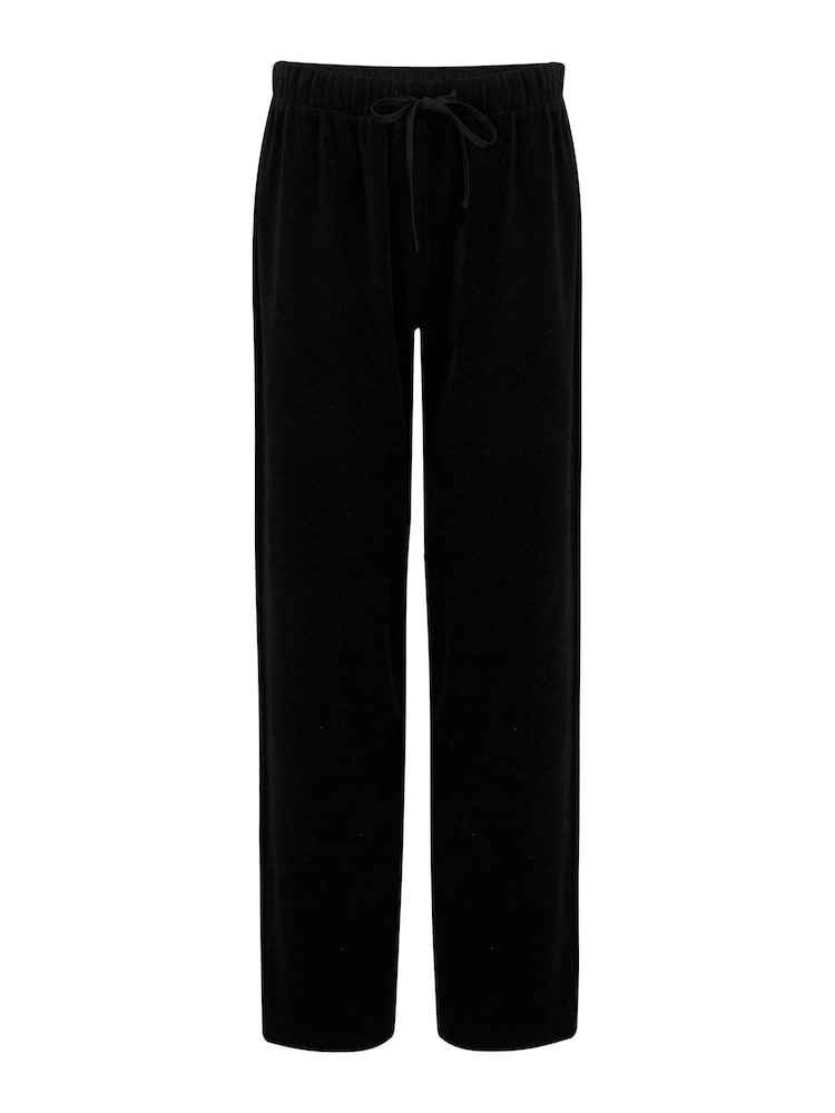 Pour Moi Black Velour Pyjamas Set - Image 5 of 5 Pour Moi Black Velour Pyjamas Set - Image 5 of 5