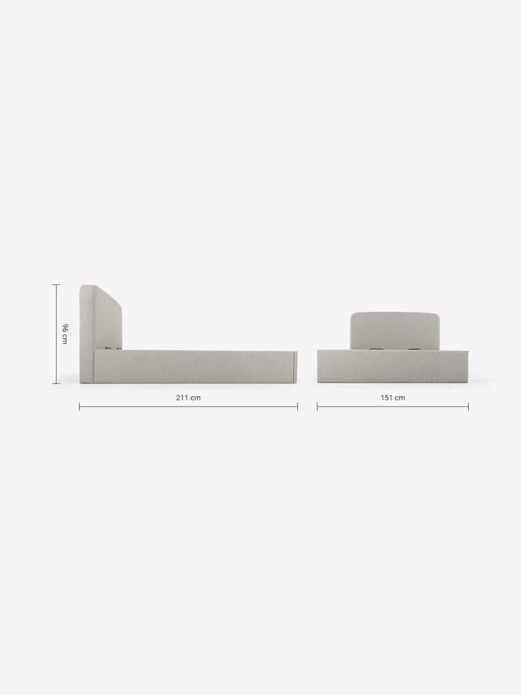 MADE.COM Grey Besley Ottoman Bed - Image 8 of 8