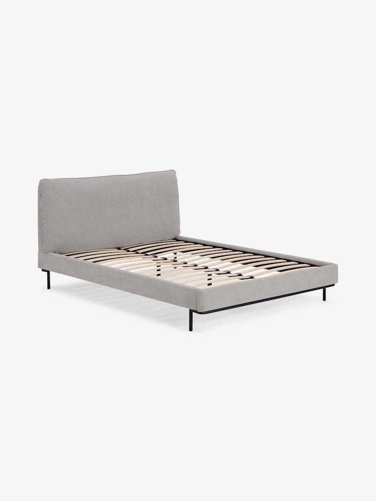 MADE.COM Grey Harlow Bed Frame - Image 1 of 2