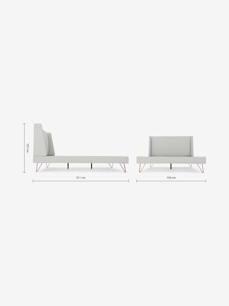 MADE.COM Grey Elona Bed Frame - Image 7 of 7
