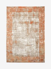 Orange Textured Border Rug - Image 4 of 6