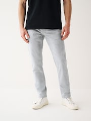 Grey Light Slim Fit Classic Stretch Jeans - Image 1 of 9