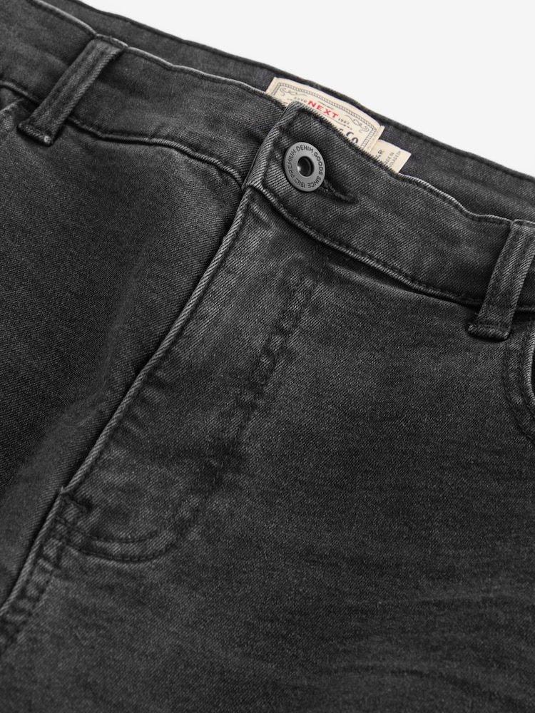 Dark Grey Straight Essential Stretch Jeans - Image 6 of 9
