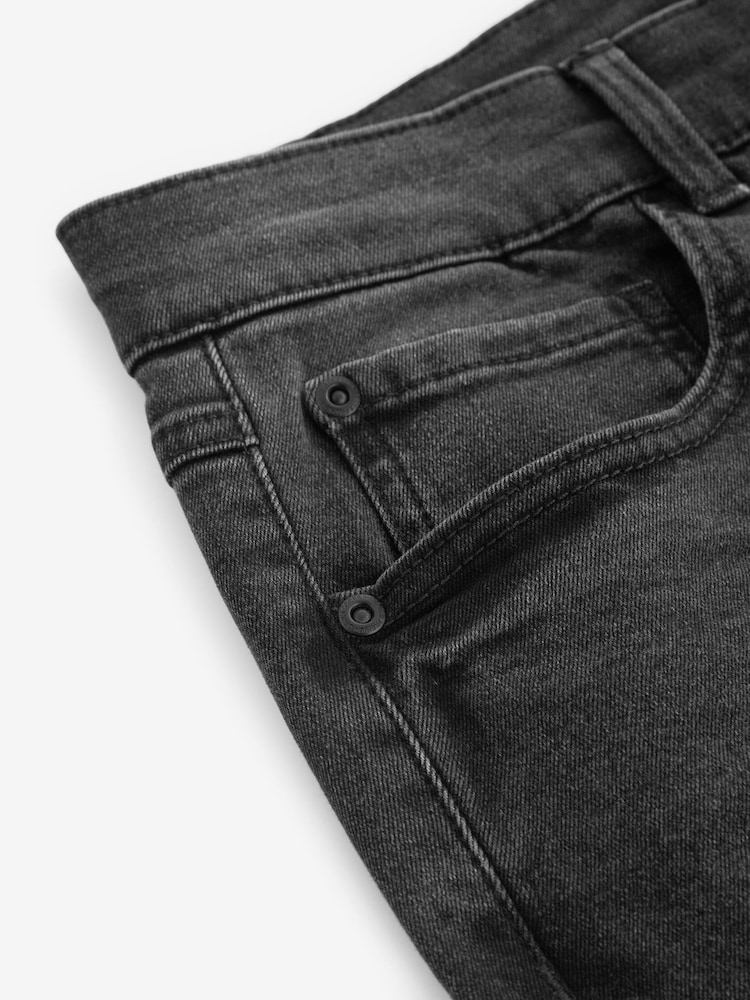 Dark Grey Straight Essential Stretch Jeans - Image 8 of 9