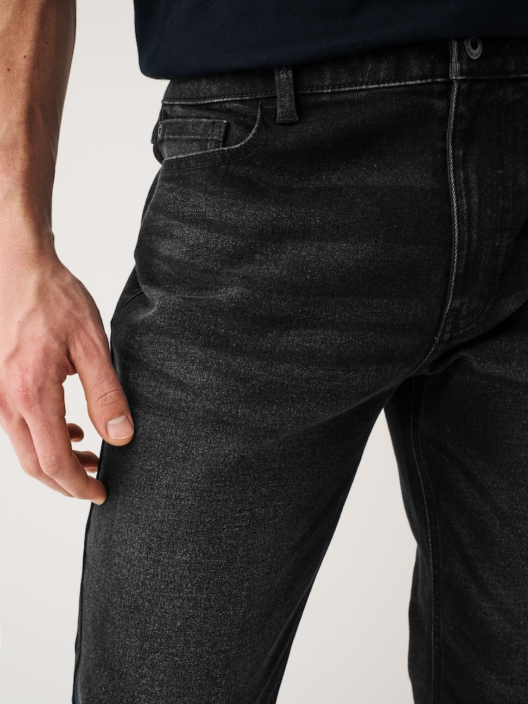 Black Slim Fit Essential Stretch Jeans - Image 5 of 8
