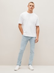 Grey Light Skinny Fit Classic Stretch Jeans - Image 3 of 9