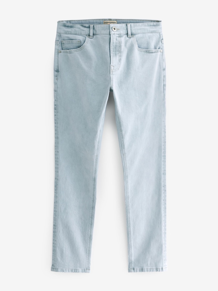 Grey Light Skinny Fit Classic Stretch Jeans - Image 5 of 9