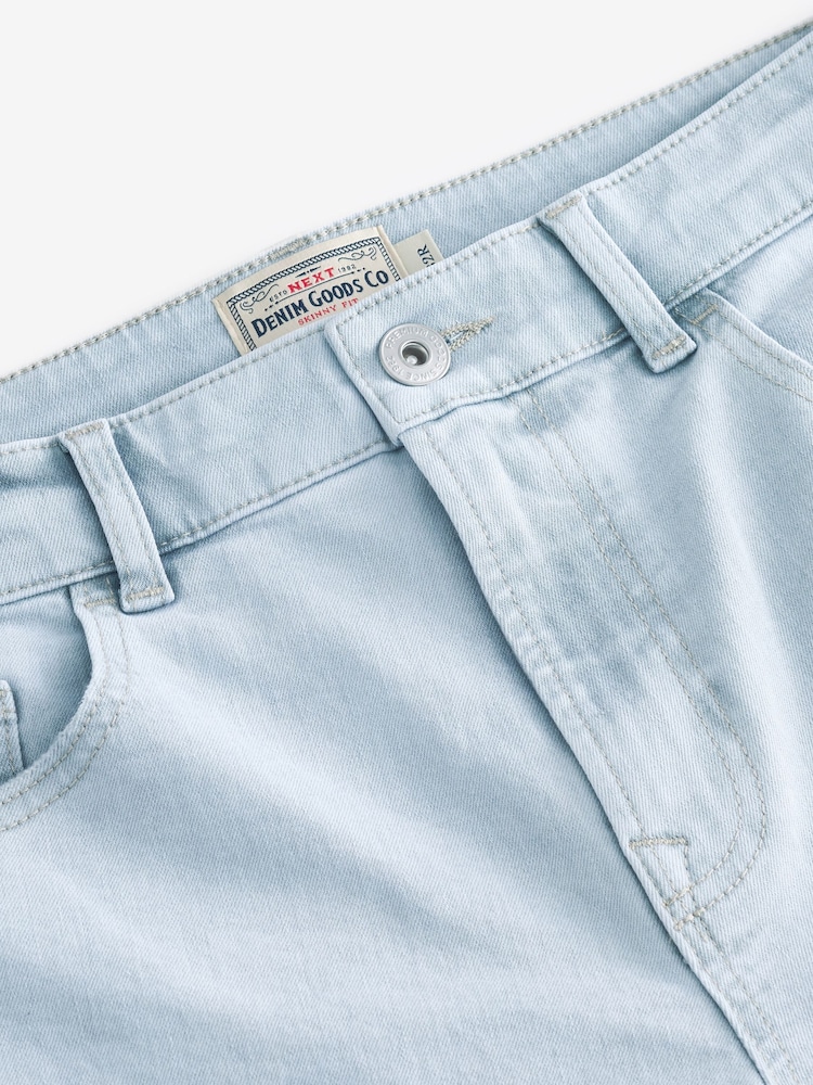 Grey Light Skinny Fit Classic Stretch Jeans - Image 6 of 9