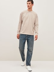 Modra letnik - Raven kroj - Vintage Wash denim kavbojke - Slika 2 iz 8
