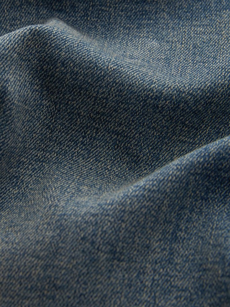 Modra letnik - Raven kroj - Vintage Wash denim kavbojke - Slika 8 iz 8