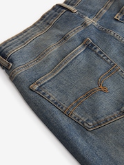 Синий в винтажном стиле - Зауженный крой - Vintage Wash Denim Jeans - Image 8 of 9
