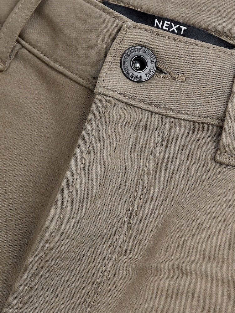 Brown Slim Fit Comfort Stretch Jeans - Image 11 of 11