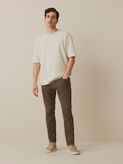 Brown Slim Fit Comfort Stretch Jeans - Image 2 of 11