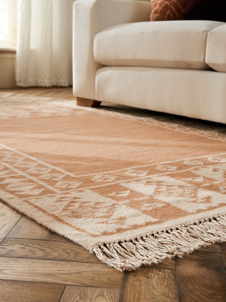 Natural Ajei Border Rug - Image 2 of 7