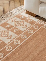 Natural Ajei Border Rug - Image 3 of 7