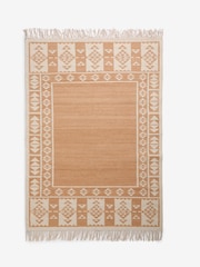 Natural Ajei Border Rug - Image 5 of 7