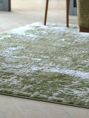 Moss Green Mica Abstract Rug - Image 2 of 5