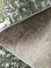 Moss Green Mica Abstract Rug - Image 4 of 5