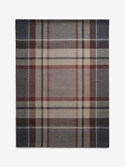 Natural/Navy Blue Morcott Check Rug - Image 5 of 7