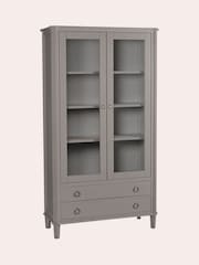 Laura Ashley Light Grey Henshaw 2 Door 2 Drawer Display Unit - Image 2 of 5