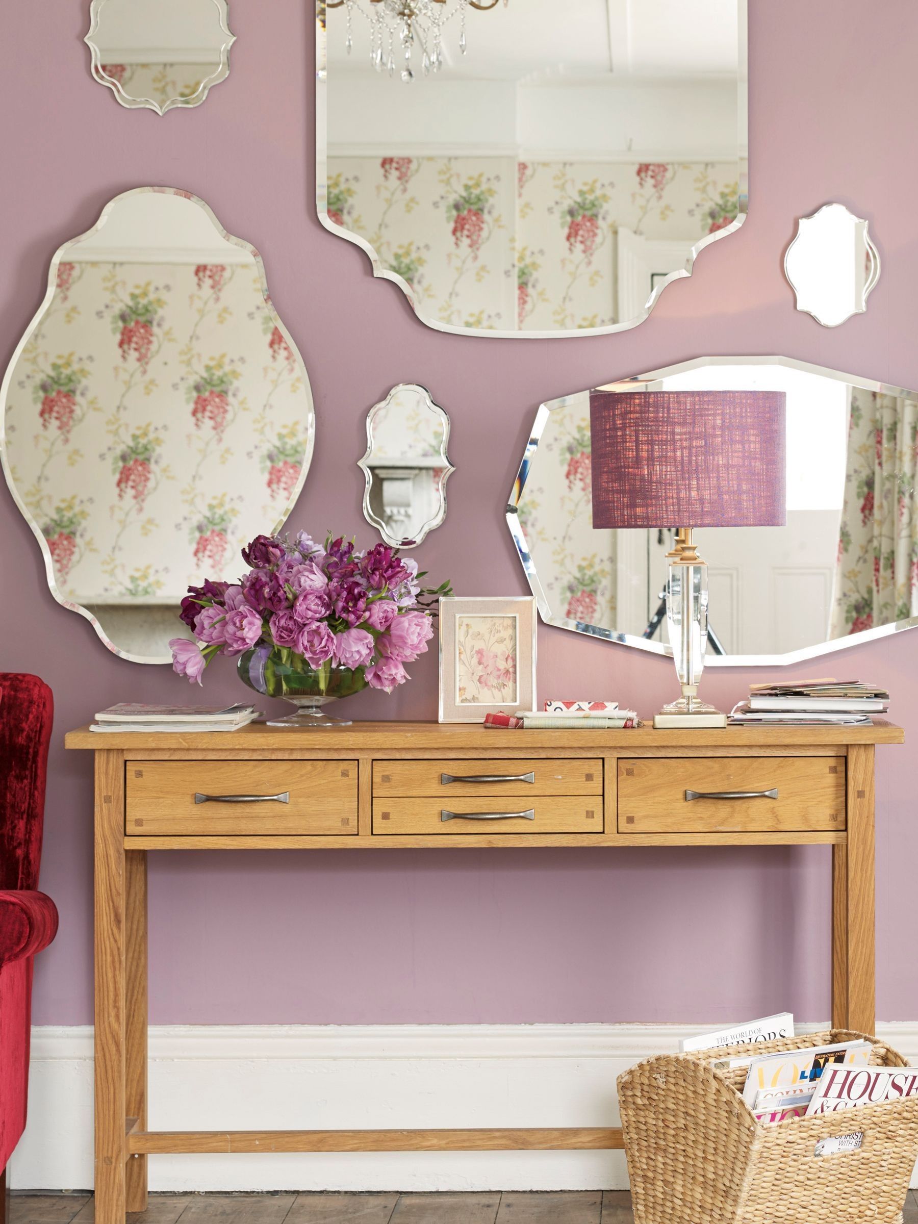 Buy Laura Ashley Oak Milton 4 Drawer Console Table from the