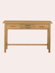 Laura Ashley Oak Milton 4 Drawer Console Table - Image 3 of 3