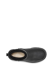 UGG Black Leather Classic Ultra Mini Platform Boots - Image 4 of 5
