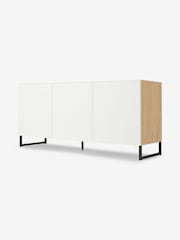 MADE.COM Oak Effect and White Hopkins Large Sideboard - Image 1 of 3