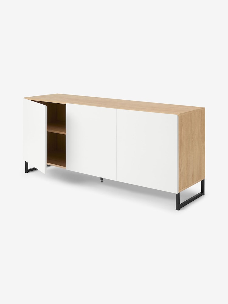 MADE.COM Oak Effect and White Hopkins Large Sideboard - Image 2 of 3