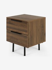 MADE.COM Walnut Effect Damien Bedside Table - Image 1 of 3