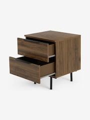 MADE.COM Walnut Effect Damien Bedside Table - Image 2 of 3