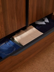 MADE.COM Walnut Effect Damien Double, 1 Drawer Wardrobe - Image 3 of 6