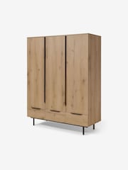 MADE.COM Oak Damien Triple, 3 drawers Wardrobe - Image 1 of 2